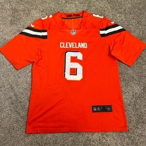 Nike NFL On Field Cleveland Browns Jersey #6 Baker Mayfield Adult Medium Orange